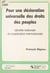Pour une déclaration universelle des droits des peuples : identité nationale et coopération internationale