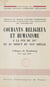 Courants religieux et humanisme à la fin du XVe et au début du XVIe siècle - Colloque de Strasbourg, 9-11 mai 1957