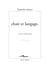 Chair et langage - Essais sur Merleau Ponty