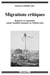 Migrations critiques - Repenser les migrations comme mobilités humaines en Méditerranée