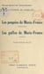 Les poupées de Marie-France, monologue. Les gaffes de Marie-France, saynète - Pour petites filles