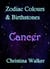 Zodiac Colours & Birthstones - Cancer
