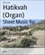 Hatikvah (Organ) - Sheet Music for Various Solo Instruments & Organ