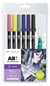 Lot de 6 feutres pinceau ABT aquarelle à double pointe - Tombow - 6P-MANGA-MOON - Lune