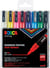 Lot de 8 marqueurs acryliques à base d'eau pointe fine conique - Posca - Couleurs basiques