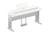 Yamaha - L-300WH - Support pour clavier Yamaha DGX-670WH