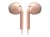 Ecouteur intra-auriculaire HA-F19M avec microphone - Rose poudré/Gris