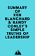 Summary of Ken Blanchard & Randy Conley's Simple Truths of Leadership