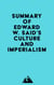 Summary of Edward W. Said's Culture and Imperialism