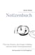 Notizenbuch - Über das Warten, den Prager Frühling und ein Stück Prinzregententorte.