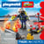 Playmobil - Pompier pompe à eau & réservoir enflammé - 71826 - Les pompiers