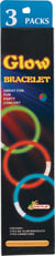 3 bracelets phosphorescents