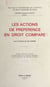 Les actions de préférence en droit comparé