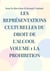 Les représentations culturelles du droit de l'alcool volume 1 la prohibition