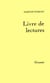 Livre de lectures
