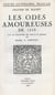 Les Odes amoureuses de 1559