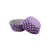 50 Caissettes cupcake - violet pois blancs - Cerf Dellier