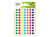 420 pastilles assorties - Ø 8mm - vert, rouge, jaune, bleu, orange, rose, violet