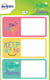15 étiquettes scolaires - phrases fun - 76 x 34 mm