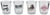Lot de 4 shooters GB Eye - AC/DC
