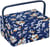 Boîte de couture Hobby Gift - Fleuri marine