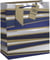 Sac cadeau format M - Rayures kraft