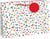 Sac shopping à pois multicolores