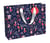 Sac cadeau Excellia Clairefontaine - Format Shopping - 37,3x11,8x27,5 cm - 210g - Fond bleu, patrimoine France