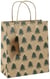Sac Cadeau - Kraft Sapins - Clairefontaine