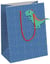 Sac cadeau taille M - 21,5 x 10,2 x 25,3 cm - Héros de mon enfance - Etoiles fond bleu