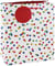 Sac cadeau à pois - taille M - 21,5 x 10,2 x 25,3 cm