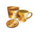 Coffret doré Zelda - Tasse et sous-verre avec boîte métallique
