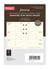 Recharge agenda semainier 2026 Letts of London - Pocket 8,1 x 12 cm - Crème