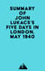 Summary of John Lukacs's Five Days in London, May 1940