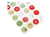 20 stickers ronds personnalisables Noël - Créalia