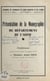 Présentation de la monographie du département de l'Aisne - Conférence prononcée, le jeudi 3 octobre 1957