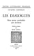 Les Dialogues non moins profitables que facetieux