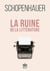 La ruine de la littérature