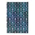 Carnet a couverture rigide velours bleu - mini - ligne - 176 p.