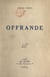 Offrande