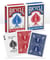 Lot de 2 jeux de cartes à jouer - Bicycle - Rider Back  rouge et bleu