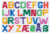 Plaque lettres pour perles Hama - 5 mm