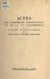 Actes de l'Assemblée constitutive et de la 1re conférence de l'Union internationale pour l'éducation sanitaire populaire - Paris, 29-30-31 mai 1951