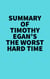 Summary of Timothy Egan's The Worst Hard Time