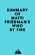 Summary of Matti Friedman's Who By Fire