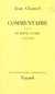 Commentaire (3) - De Berne à Paris : 1952-1962