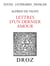Lettres d'un dernier amour - Correspondance inédite avec "Augusta"