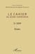 Etudes - Le cahier du jeune chercheur 5 / 2019