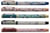 1 roller - Bleu - Ink oiseaux majoliques - Pointe moyenne - Modèles assortis