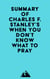 Summary of Charles F. Stanley's When You Don't Know What to Pray